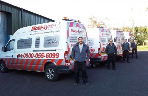 MobiTyre team with their vans